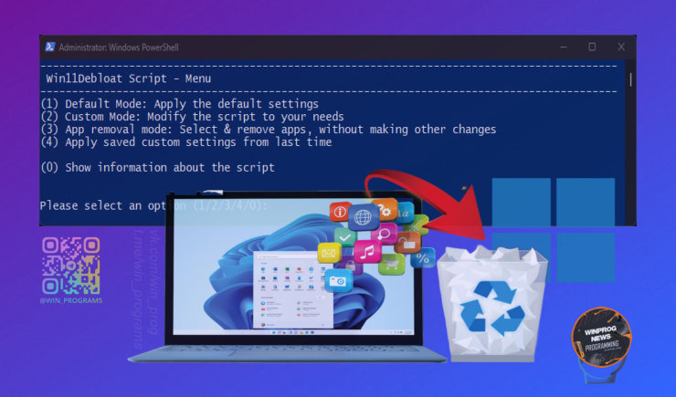 Очищаем Windows 11 от мусора - скрипт для удаления предустановленных программ