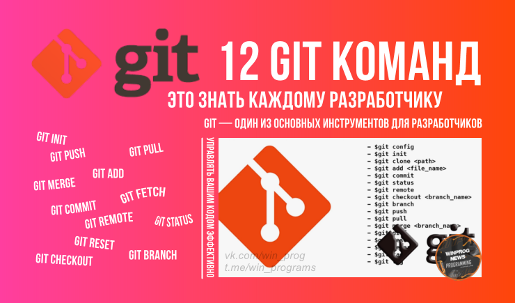 12 Git команд, которые нужно знать каждому разработчику