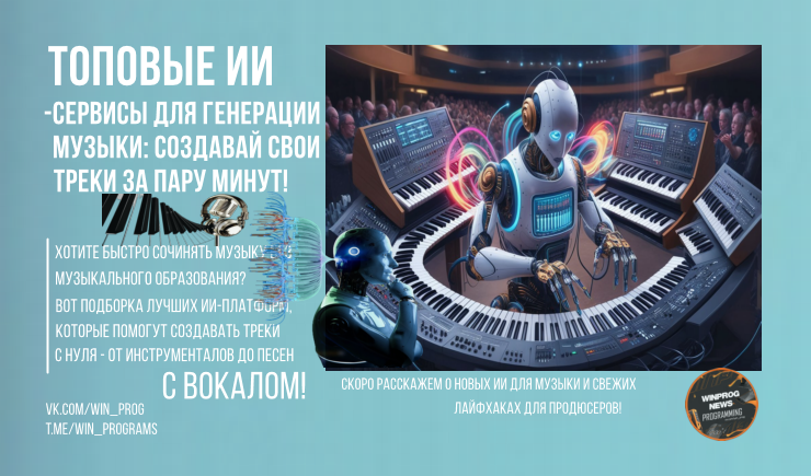 Топовые ИИ-сервисы для генерации музыки: создавай свои треки за пару минут!