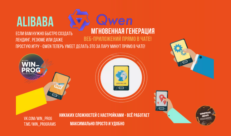 Qwen: мгновенная генерация веб-приложений прямо в чате!