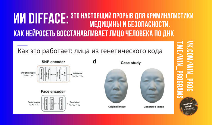 ИИ Difface: как нейросеть восстанавливает лицо человека по ДНК