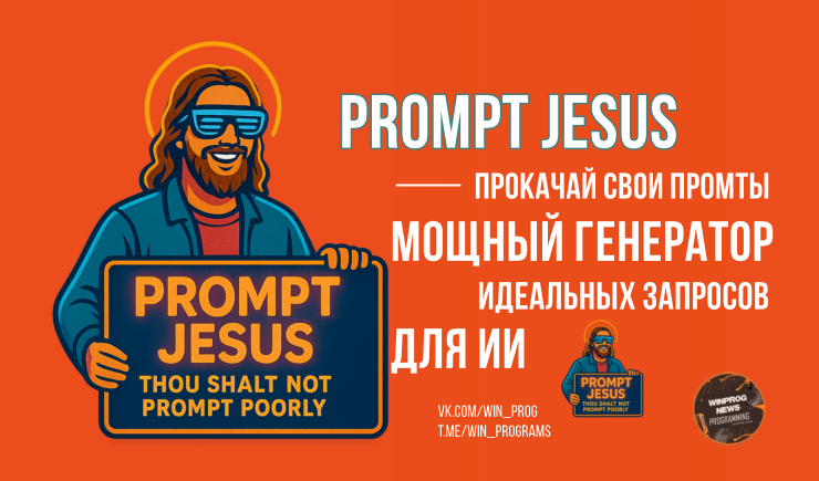 Прокачай свои промты с Prompt Jesus — мощный генератор идеальных запросов для ИИ