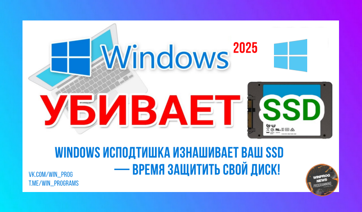 Windows исподтишка изнашивает ваш SSD — время защитить свой диск!
