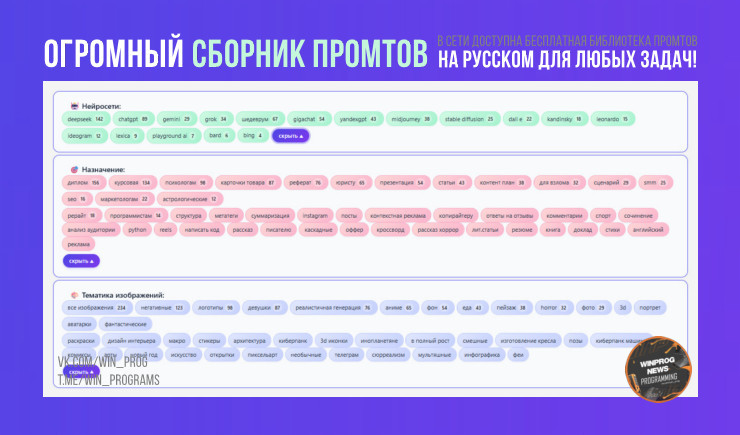 Огромный сборник промтов на русском для любых задач!