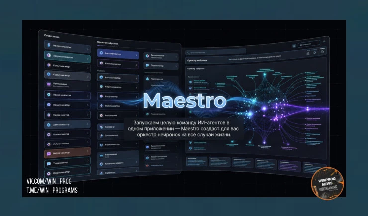 Запускаем целую команду ИИ-агентов в одном приложении — Maestro создаст для вас оркестр нейронок на все случаи жизни