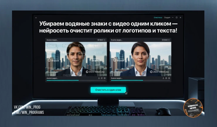 Убираем водяные знаки с видео одним кликом — нейросеть очистит ролики от логотипов и текста!