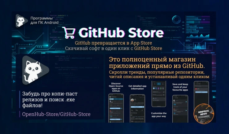 GitHub превращается в App Store — скачивай софт в один клик с GitHub Store!