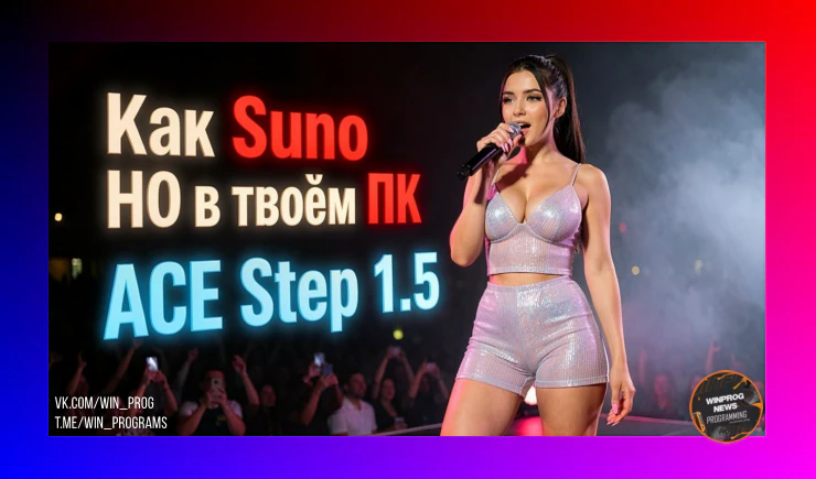 Бесплатная нейросеть ACE-Step 1.5 создаёт музыку без лимитов и затмевает платные сервисы!