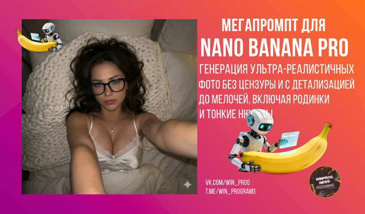 МЕГАПРОМПТ для Nano Banana Pro — генерация ультра-реалистичных фото без цензуры и с детализацией до мелочей, включая родинки и тонкие нюансы