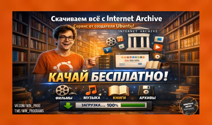 Скачиваем всё с Internet Archive — сервис от создателя Ubuntu!