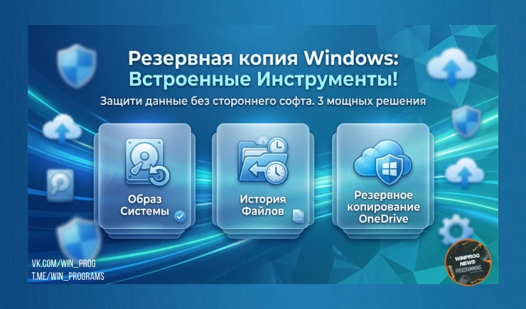 Резервная копия Windows без стороннего софта — встроенные инструменты!