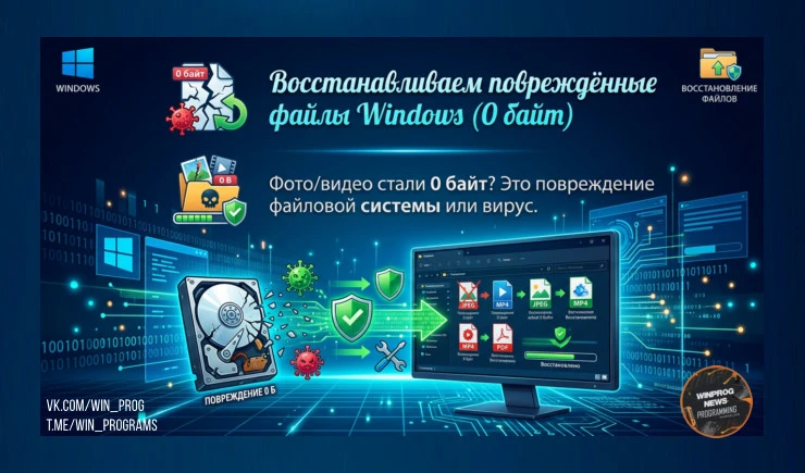 Восстанавливаем повреждённые файлы (0 байт) — пошагово!