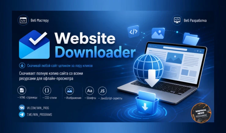 Website Downloader — скачивай любой сайт целиком за пару кликов!