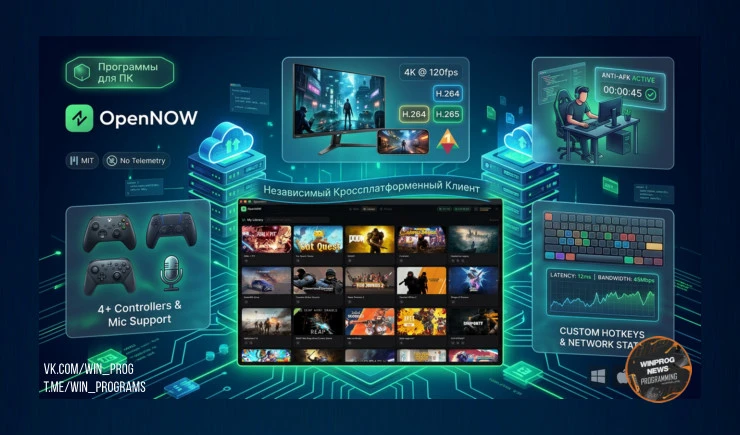 OpenNOW — опенсорс клиент для GeForce NOW без телеметрии!
