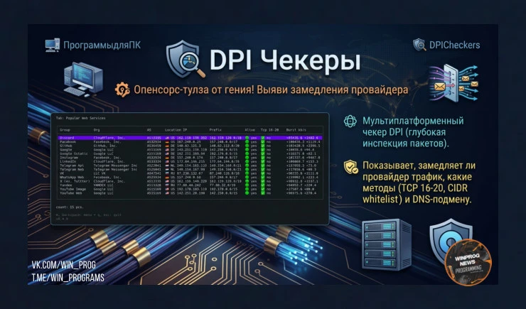 DPI Checkers — опенсорс-тулза от гения! Выяви замедления провайдера