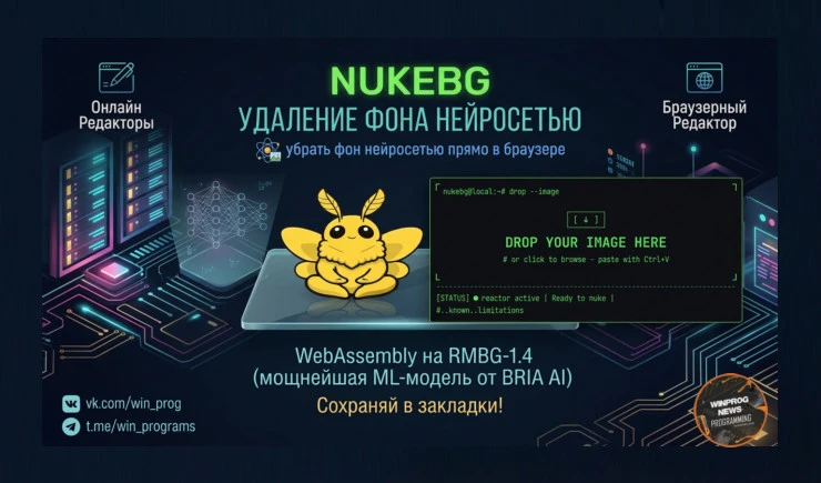 NukeBG — убрать фон нейросетью прямо в браузере (оффлайн!)