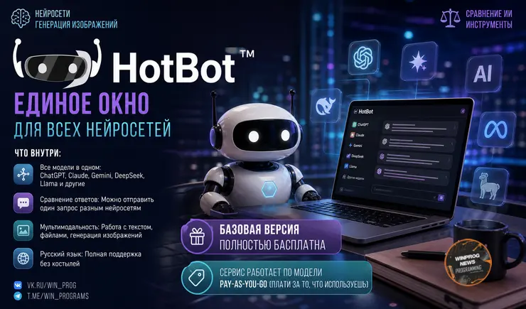 HotBot (HotBot) — Единое окно для всех нейросетей