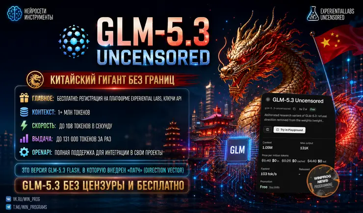GLM-5.3 Uncensored — Китайский гигант без границ