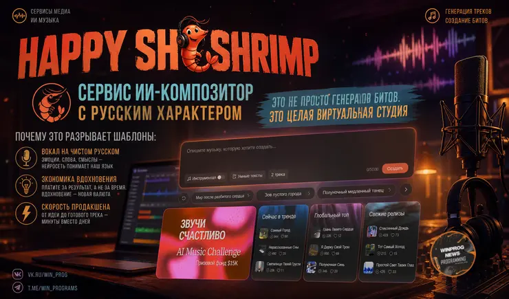 Alibaba запустила Happy Shrimp — ИИ-композитора с русским характером