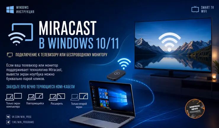 Кидай картинку на ТВ без проводов: гайд по Miracast в Windows 10/11