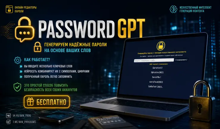 PasswordGPT: генерируем надёжные пароли на основе ваших слов