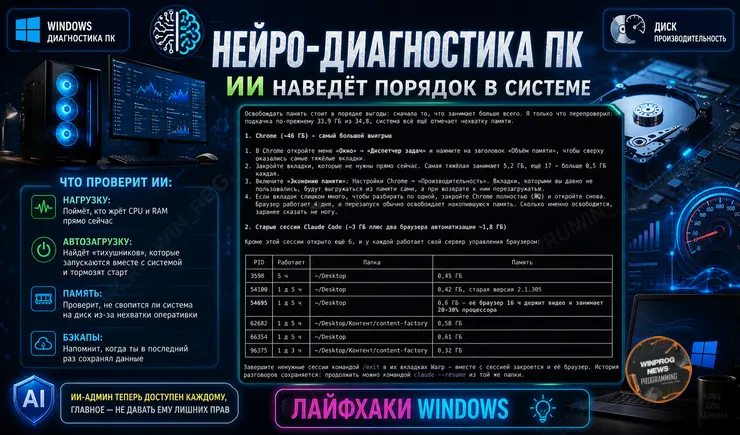 Нейро-диагностика ПК: ИИ наведет порядок в системе