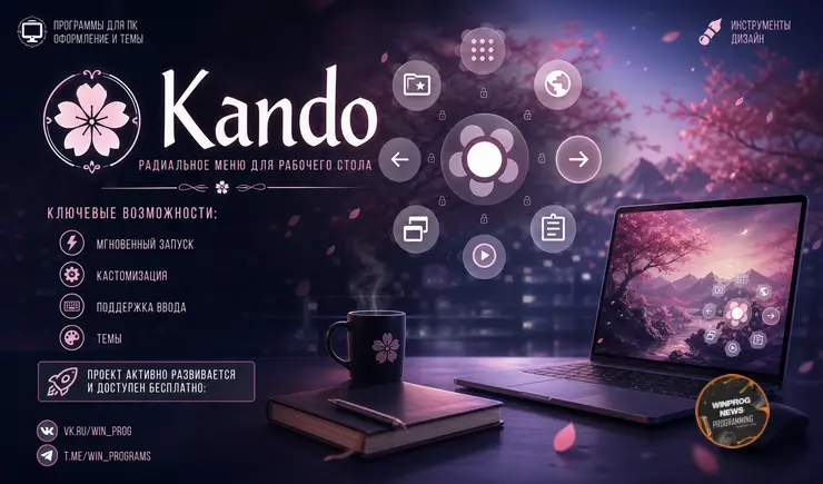 Kando: круговое меню для молниеносной работы