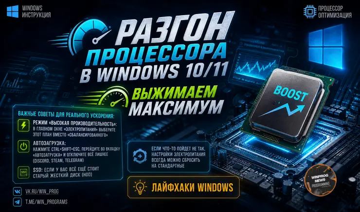 Разгон процессора в Windows 10: выжимаем максимум