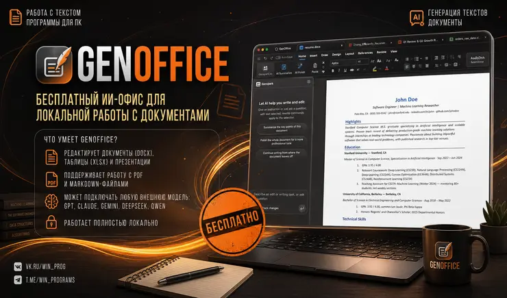 GenOffice — бесплатный ИИ-офис для локальной работы с документами