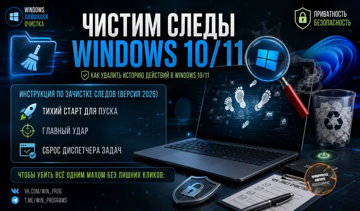 Чистим следы: как удалить историю действий в Windows 10/11